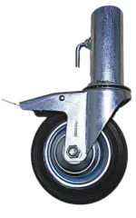 RUEDA ANDAMIO CHAPA Y GOMA 200MM C/FRENO - 5109