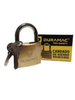 CANDADO BRONCEADO DURAMAC ARO CORTO 50MM - 10204