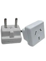 ADAPTADOR  2 PATAS REDONDAS A 1 TOMA - ELECADA001