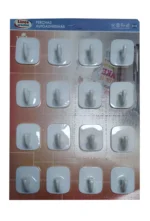 PERCHA PLAST CUADR. BLAN. AUTOADES BLISTER X16 - FPECB