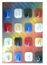 PERCHA PLAST CUADR. COLOR. AUTOADES BLISTER X16 - FPECS