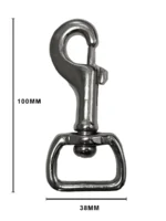 MOSQUETON G CUADRADO 100MM - SM 145-15