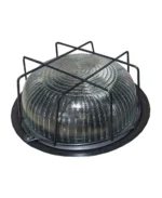 LAMPARA TORTUGA CHAPA REDON. NEGRA C/REJ - 1036