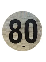 CINTA REFLECTIVA: CIRCULO VELOCIDAD .80 MAX - 020001