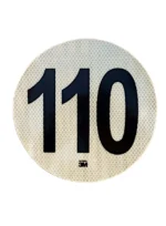 CINTA REFLECTIVA: CIRCULO VELOCIDAD 110 MAX - 020004