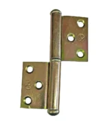 BISAGRA FICHA CARPINTERO 120MM 5 AGUJEROS ZINCADA REVERSIBLE - H21604R0