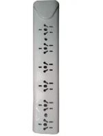 MULTIPLE EXTERIOR 6 TOMAS BL C/LLAVE TOP - M-1199