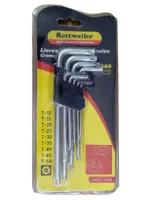 LLAVES ALLEN TORX LARGA BLISTER X 9 ROTTWEILER - EVOL1484