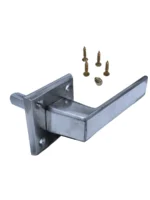 PICAPORTE BISELADO BRONCE PLATIL GIRATORIA ROSETA BCE. CUADRADA 47MM - 2233-G