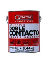 ADHESIVO DOBLE CONTACTO 4LT / 3,44KG TACSA - PTACONTA006