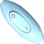 PERILLA TORPEDO OVALADA REFORZADA BLANCA - 1300