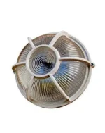 LAMPARA TORTUGA PVC REDONDA VIDRIO BLANCA - 1037