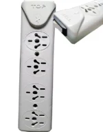 MULTIPLE EXTERIOR 4 TOMAS BL C/LLAVE TOP - J-1199