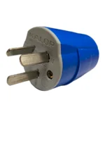 FICHA 220V MACHO 10A K KALOP HEAVY DUTY AZUL - KD44221