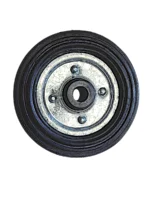 RUEDA DE GOMA/CHAPA 175 X 50 MM EJE 19MM - R175