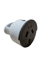 FICHA 220V HEMBRA 10A BLANCA Y NEGRA - D-8200