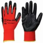 GUANTE BAÑADO PVC ROJO Y NEGRO REFORZADO T-10 - 300AA