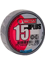 CINTA AISLADORA 10M. GRIS TACSA - PTTACSA015