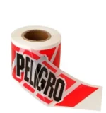 CINTA PELIGRO DOBLE FAZ X 200 MTS. ROJO/BLANCO - PE60