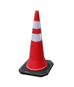 CONO VIAL .70CM REFLECTIVO BASE NEGRA - 7074