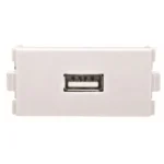 LLAVE EMBUTIR TAAD BL TOMA USB 5V 0,7A - S-5600