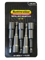 BOCALLAVE MAGNETICO DE 5/16  JUEGO X 5 - EVOL2612