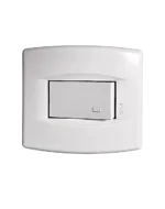 LLAVE EMBUTIR SICA LIFE ARMADA 1 PULSADOR 5X5 BP - 545240