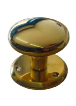PICAPORTE POMO FIJO CENTRADO LISO BRONCE PUL R/70 - 341157