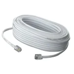 CABLE TELEFONO PLANO 4m BLANCO - TEC104B