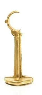 SOPORTE CAÑO CORTINA 5/8" LARGO ABIERTO DE ZAMAC - 112 322 02