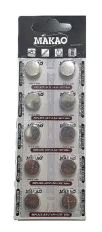 PILA BOTON AG 13 (PRECIO POR BLISTER DE 10 PILAS) - KPIAG13