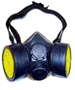 SEMIMASCARA RESPIRATORIA DE 2 TROMPAS C/FILTRO - 5055-01