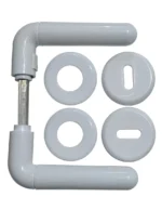 PICAPORTE PLASTICO .REDONDO BL C/BOCALLAVE - 104BL