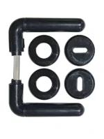 PICAPORTE PLASTICO .REDONDO NE C/BOCALLAVE - 104N