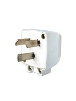 FICHA 220V MACHO 20A KALOP BLANCO - KS44620