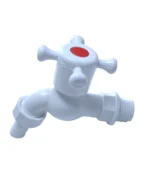 CANILLA DE 1/2  PVC MANIJA CRUZ 1/2 GIRO - 1004-03