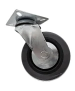 RUEDA GIRATORIA CON BASE GOMA GRIS 100MM - 2712-I