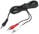 CABLE AUDIO o VIDEO 3,5mm STEREO a 2 RCA MACHO 1,8m - TVC0150