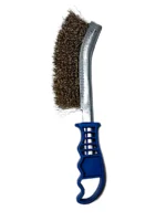 CEPILLO DE BRONCE CON MANGO PLASTICO CURVO - GV-0807