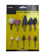 PIEDRA ESMERIL P/TALADRO X 10 UN. GDE Y CHICA - GV-0231