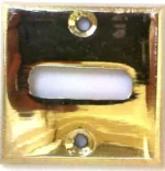 BOCALLAVE CUADRADA DE BRONCE PULIDO - 33/1-DP