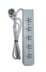 PROLONGADOR 5 TOMAS C/TECLA CABLE 1.5MTS - ZI-1001