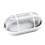 LAMPARA TORTUGA PVC OVALADA VIDRIO BLANCA - 1040