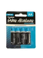 PILA CANDELA ALCALINA AA (PRECIO POR BLISTER DE 4 PILAS) - 7498