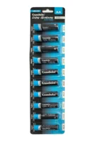 PILA CANDELA ALCALINA AA TROQUELADO (PRECIO POR BLISTER DE 10 PILAS) - 7500