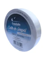 CINTA DE PAPEL CANDELA 24mm X 50m BLANCA - 7534