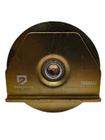 RUEDA P/PORTON ACERO 100MM CANAL V C/SOPORTE DURAMAC - 10165