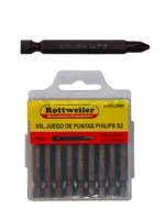 PUNTAS PHILLIPS SIMPLE PH2 X 65 MM EN BLISTER X 10 - EVOL2695