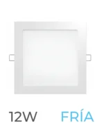 LUMINARIA LED CANDELA DE EMBUTIR 12w FRIA CUADRADA - 6825