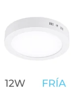 LUMINARIA LED CANDELA DE SOBREPONER 12w FRIA REDONDA - 7556
